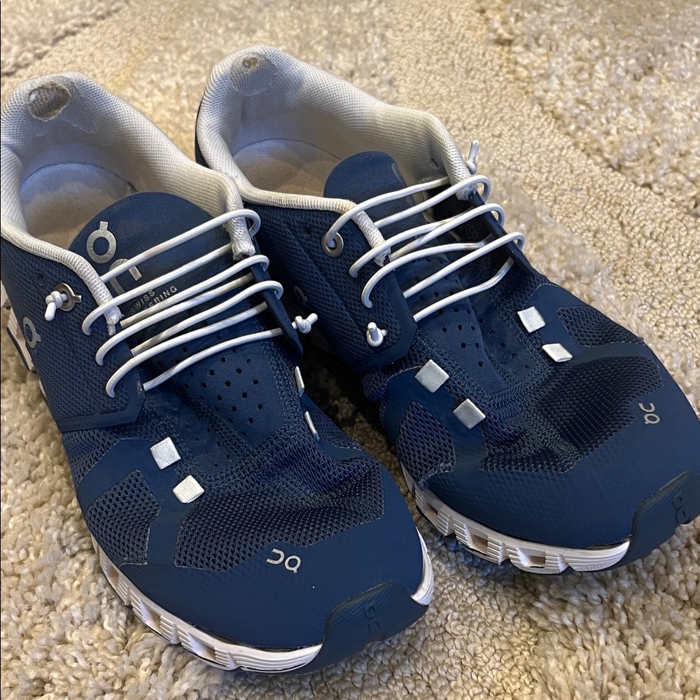 On Cloud Running Blue Athletic Shoes